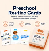 Preschool Routine Cards — routine cards and Tagarela box